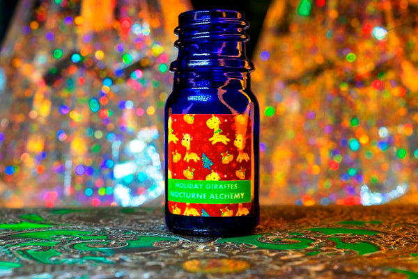 5ml traditional blue bottle, no insert/orifice with twist black phenolic lid