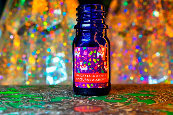 5ml traditional blue bottle, no insert/orifice with twist black phenolic lid