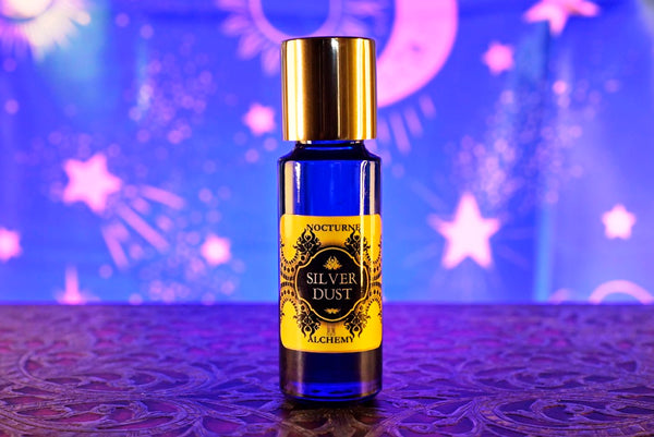 5ml Slender Blue bottle with insert dropper and shiny gold screw lid. 