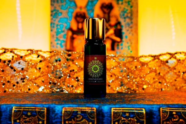 5ml slender blue bottle with insert dropper and golden metal twist lid