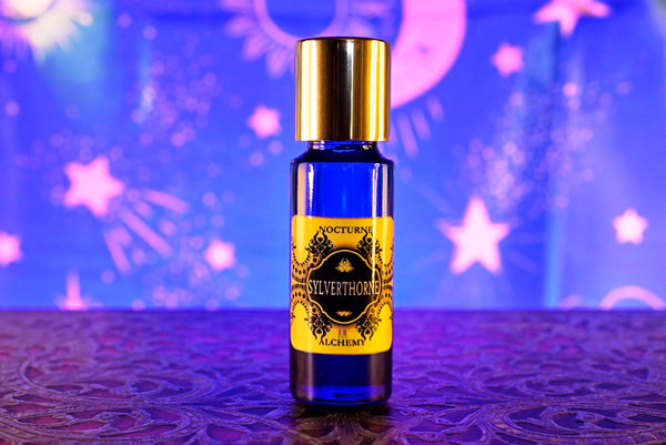 5ml Slender Blue bottle with insert dropper and shiny gold screw lid. 