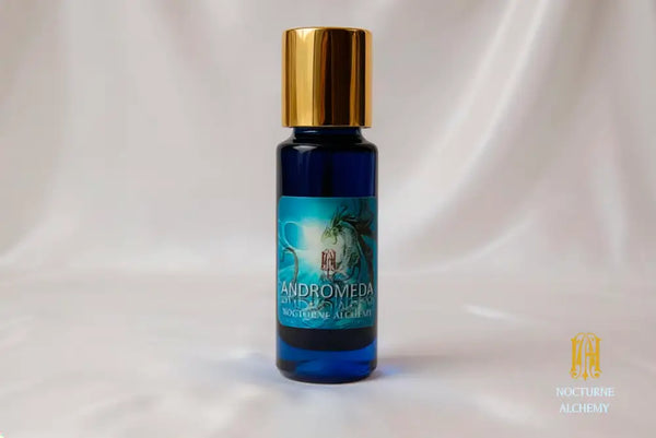 5ml slender blue bottle with insert dropper and golden metal twist lid