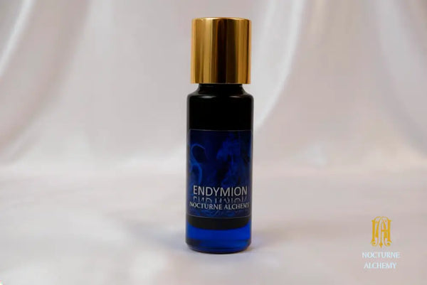 5ml slender blue bottle with insert dropper and golden metal twist lid
