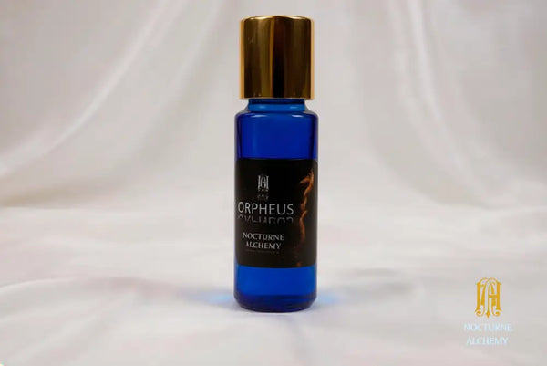 5ml slender blue bottle with insert dropper and golden metal twist lid