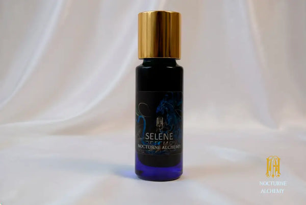 5ml slender blue bottle with insert dropper and golden metal twist lid