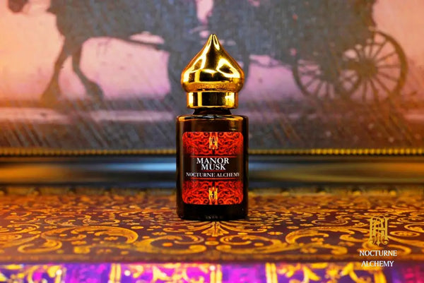 6ml amber cylindrical bottle with golden domed lid