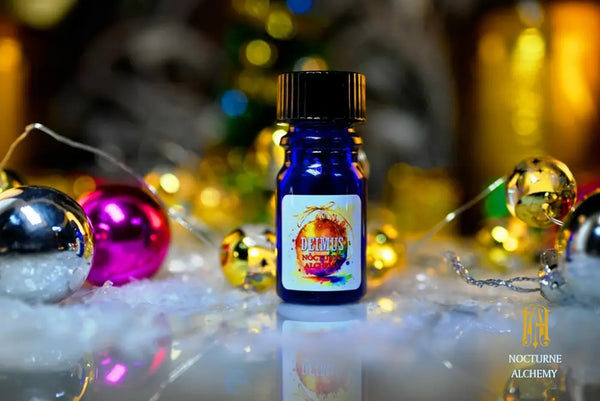 Deimus - 5ml cobalt blue bottle no insert, phenolic screw lid.  