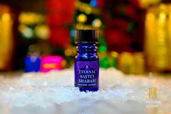 Eternal Bastet Shabah - 5ml cobalt blue bottle no insert, phenolic screw lid.  