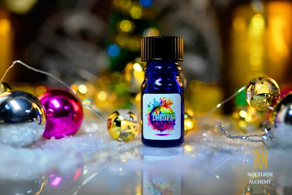 Europa - 5ml cobalt blue bottle no insert, phenolic screw lid.  