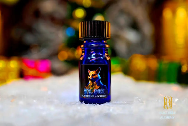 Mr. Fox - 5ml cobalt blue bottle no insert, phenolic screw lid.  