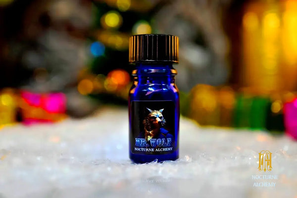 Mr. Wolf - 5ml cobalt blue bottle no insert, phenolic screw lid.  