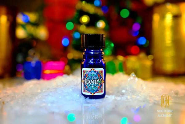 Holiday Spice HONEY - 5ml cobalt blue bottle no insert, phenolic screw lid.  