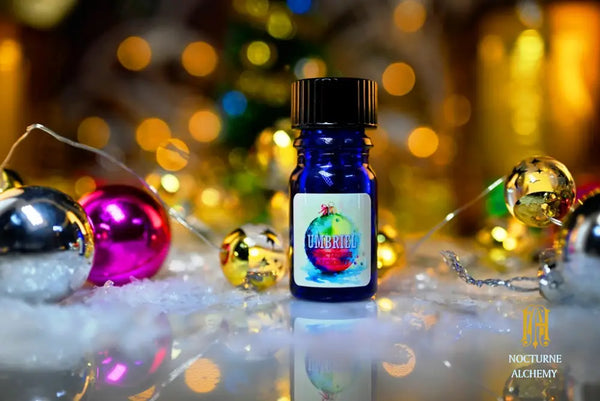 Umbriel - 5ml cobalt blue bottle no insert, phenolic screw lid.  