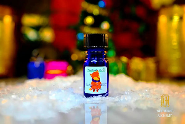 Vanilla Mint Sugar - 5ml cobalt blue bottle no insert, phenolic screw lid.  