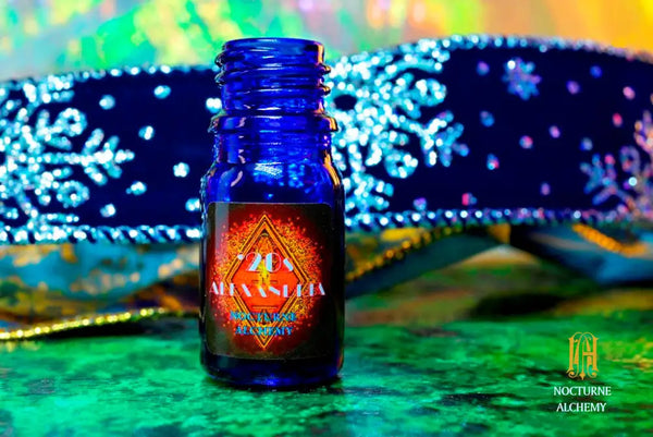 5ml traditional blue bottle, no insert/orifice with twist black phenolic lid