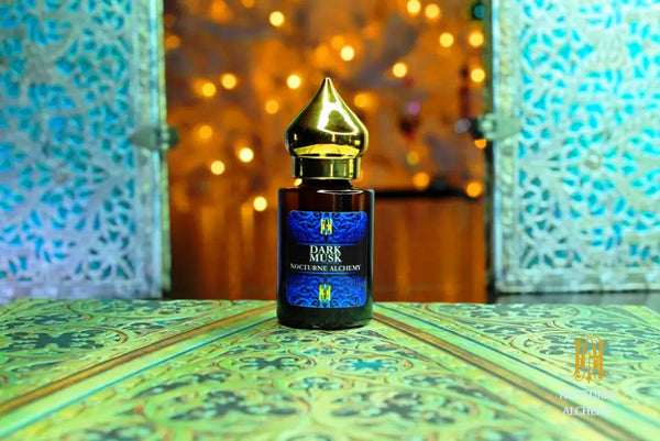 6ml amber cylindrical bottle with flat insert/dropper and golden domed twist lid.