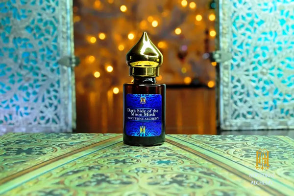 6ml amber cylindrical bottle with flat insert/dropper and golden domed twist lid.