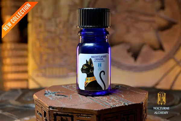 *NEW* NA Anniversary 2026 - Bastet’s Amber (Original) - Perfume Oil 5ml blue bottle no insert/black twist lid