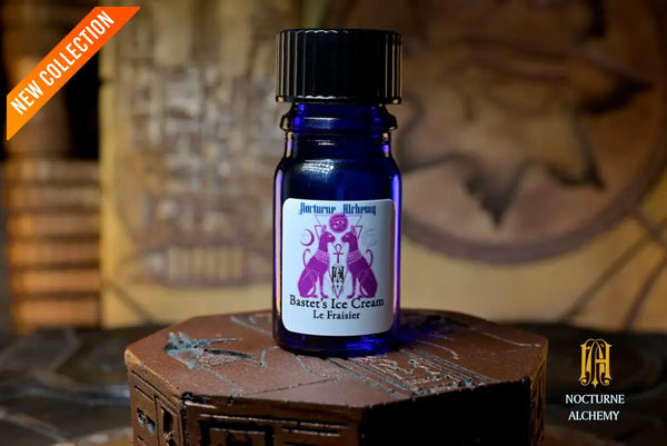 *NEW* NA Anniversary 2026 - Bastet’s Ice Cream Le Fraisier - Perfume Oil 5ml blue bottle no insert/black twist lid