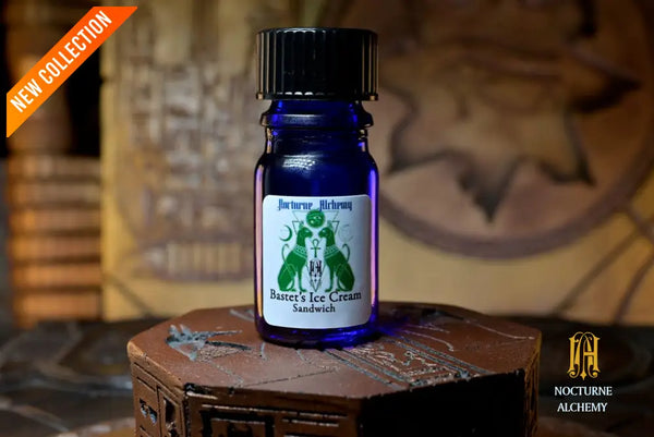 *NEW* NA Anniversary 2026 - Bastet’s Ice Cream Sandwich - Perfume Oil 5ml blue bottle no insert/black twist lid