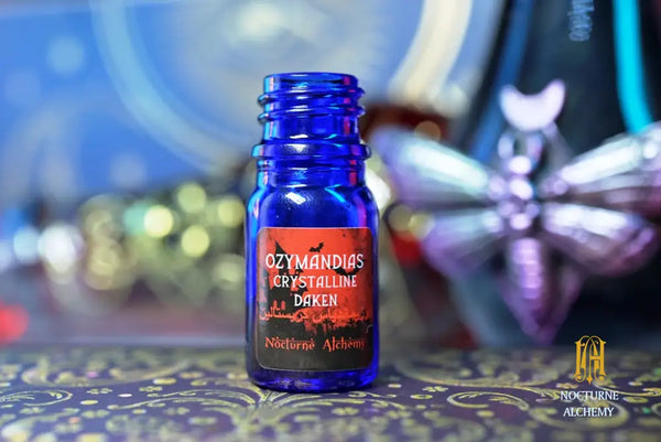 5ml traditional blue bottle with no insert/dropper, and twist black lid