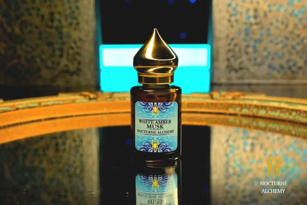  6ml Amber Cylindrical bottle Perfume Oil with insert dropper and golden domed twist lid