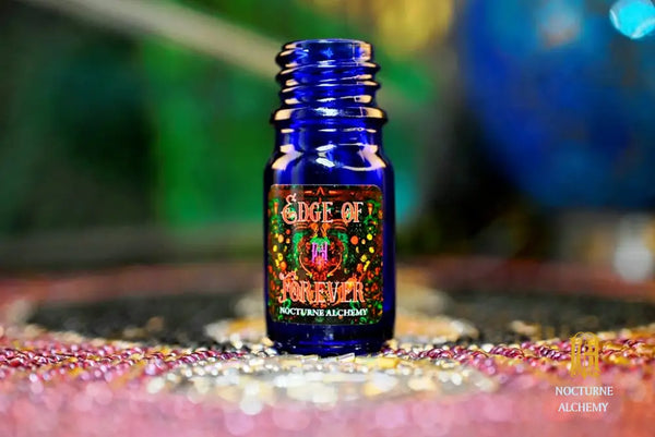 5ml traditional cobalt blue bottle with no insert/orifice and twist phenolic lid - Edge of Forever