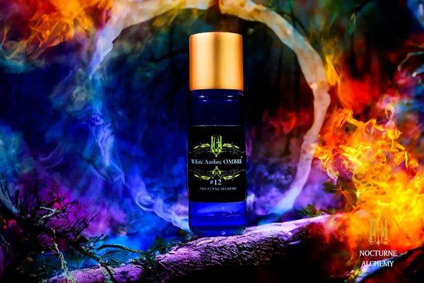 White Ambre Ombré #12 Slender Blue Bottle