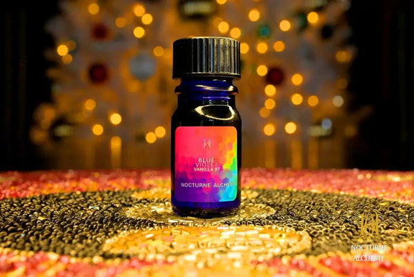 5ml blue bottle no insert/black phenolic lid