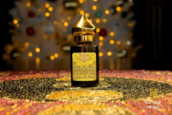 6ml amber cylindrical bottle with dropper insert and golden domed lid