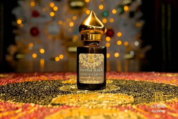 6ml amber cylindrical bottle with dropper insert and golden domed lid