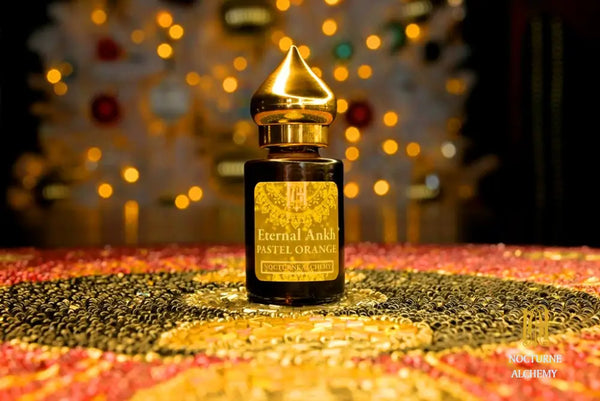 6ml amber cylindrical bottle with dropper insert and golden domed lid