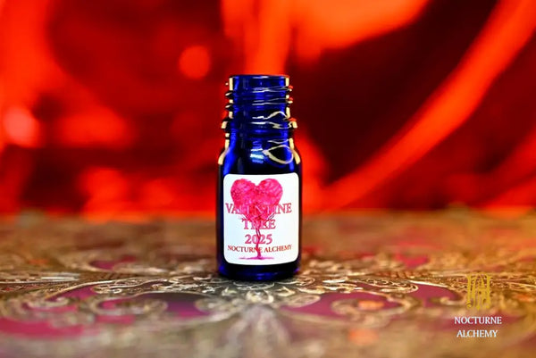 Valentine Tree 2025 - 5ml cobalt blue bottle no insert, phenolic screw lid. 