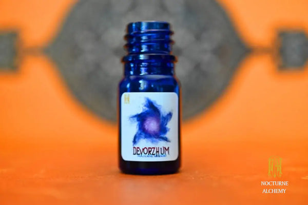 Devorzhum in 5ml Cobalt Blue Bottle