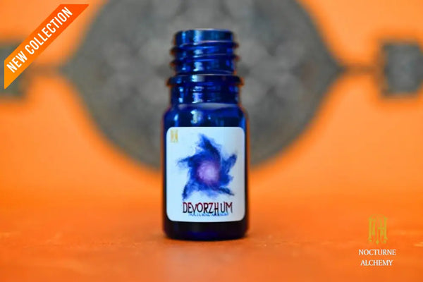 Devorzhum in 5ml Cobalt Blue Bottle
