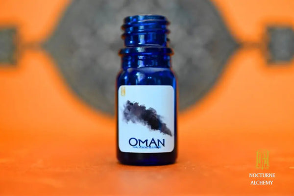 OMAN in 5ml Cobalt Blue Bottle