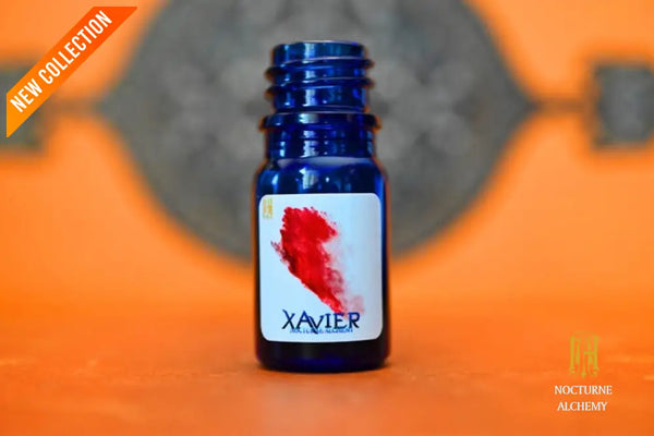 Xavier in 5ml Cobalt Blue Bottle