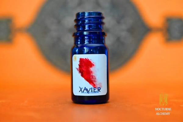 Xavier in 5ml Cobalt Blue Bottle
