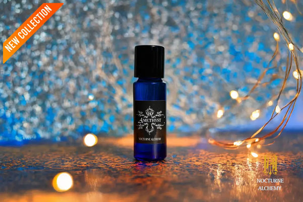 5ml slender blue with insert/dropper and black metal twist lid
