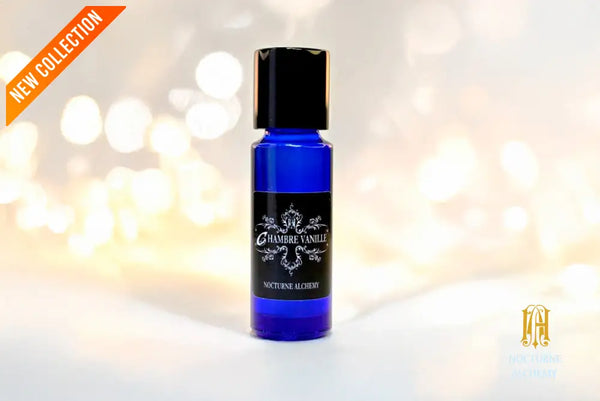 5ml slender blue with insert/dropper and black metal twist lid