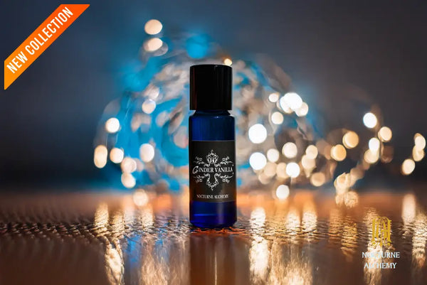 5ml slender blue with insert/dropper and black metal twist lid