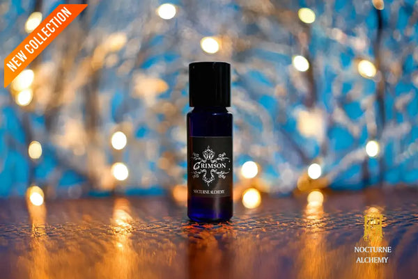 5ml slender blue with insert/dropper and black metal twist lid