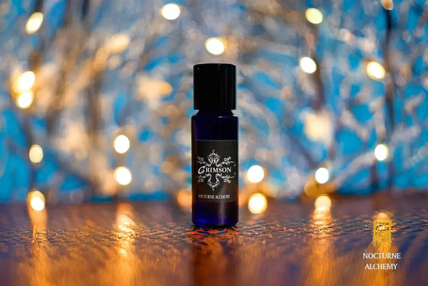 5ml slender blue with insert/dropper and black metal twist lid