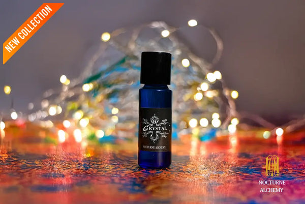 5ml slender blue with insert/dropper and black metal twist lid