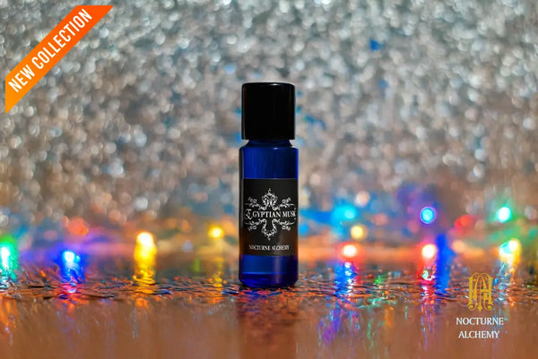 5ml slender blue with insert/dropper and black metal twist lid