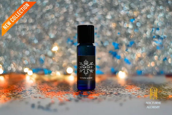 5ml slender blue with insert/dropper and black metal twist lid
