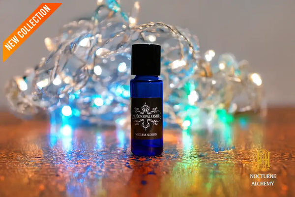 5ml slender blue with insert/dropper and black metal twist lid