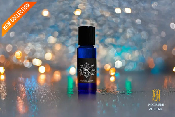 5ml slender blue with insert/dropper and black metal twist lid