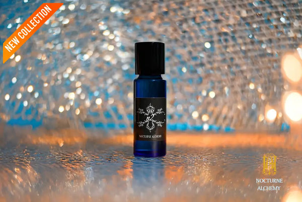 5ml slender blue with insert/dropper and black metal twist lid