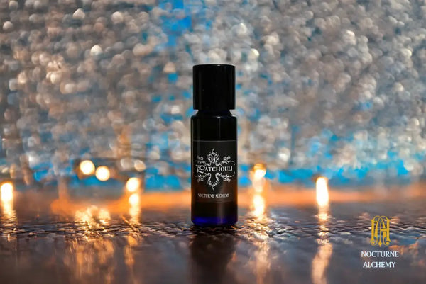 5ml slender blue with insert/dropper and black metal twist lid